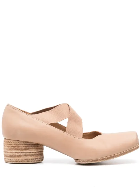 Uma Wang 50mm leather pumps Neutrals US9101