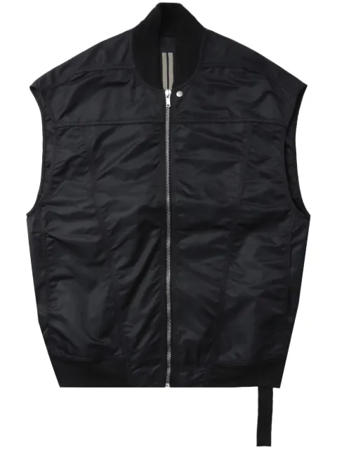 Rick Owens DRKSHDW Jumbo Flight zipped gilet Black DS01D1724BR