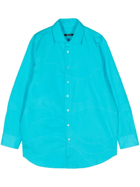 Botter pinstriped cotton shirt Blue 241M4008