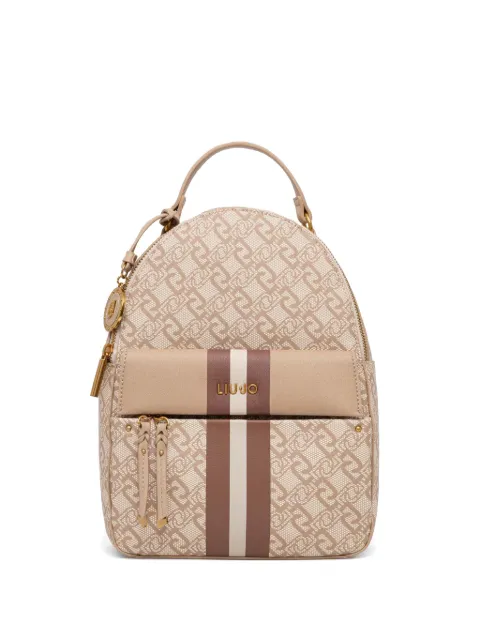 LIU JO monogram backpack Neutrals AXX031E0538