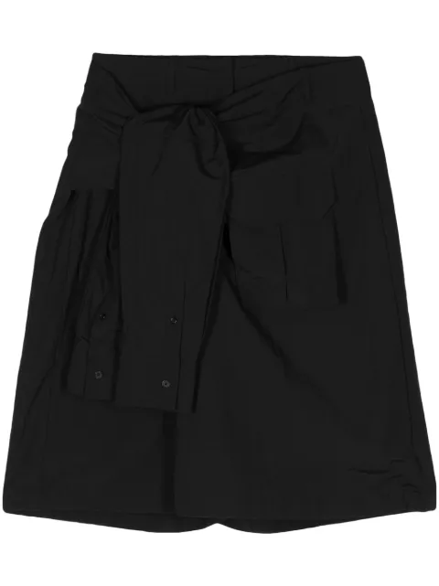 Juun.J tied sleeves skorts Black JW4525W55