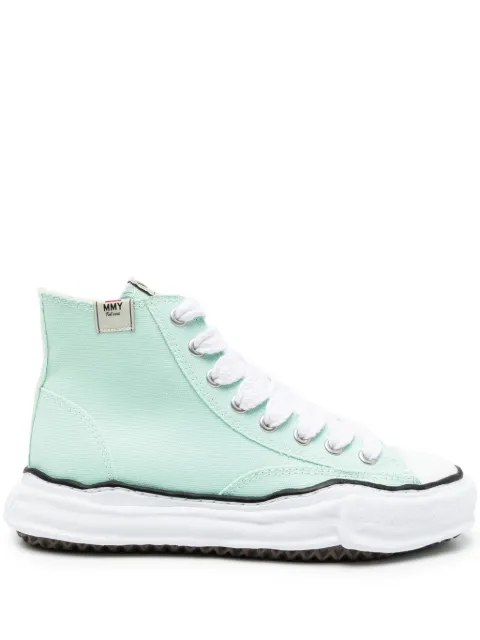 Maison MIHARA YASUHIRO Peterson cotton-canvas sneakers Green A01FW701