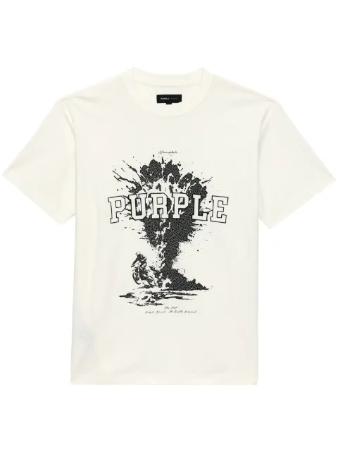 Purple Brand Sky High cotton T-shirt White P104JSBW324