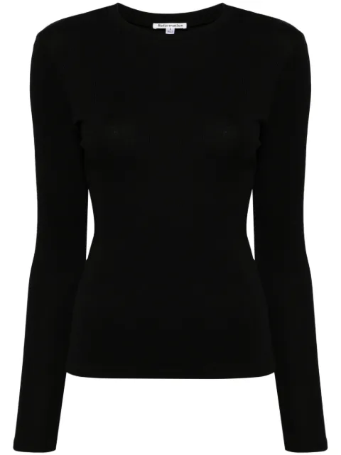 Reformation Davy organic-cotton T-shirt Black 1300831BLK