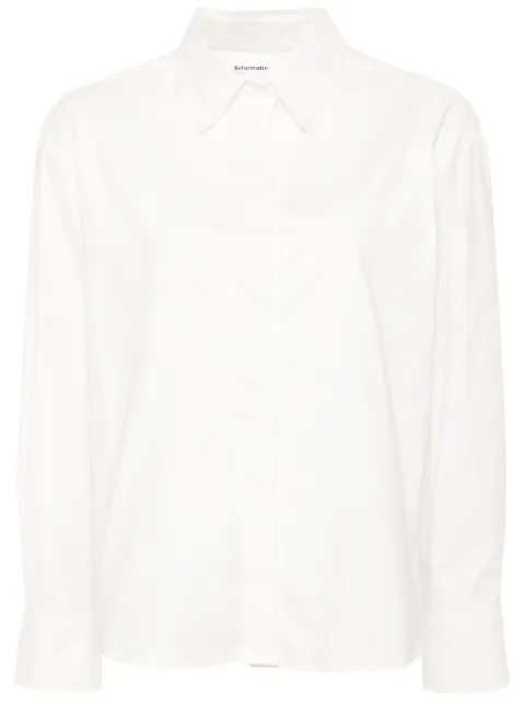 Reformation Andy organic-cotton shirt White 1313819WHT