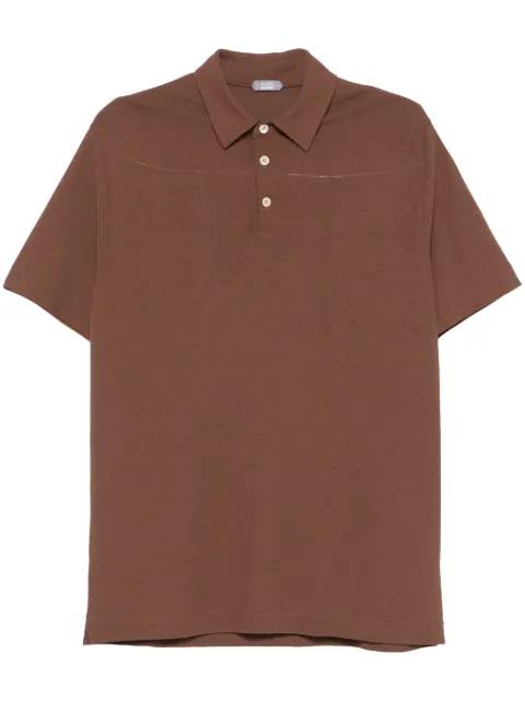 Zanone cotton polo shirt Brown 811818ZG380