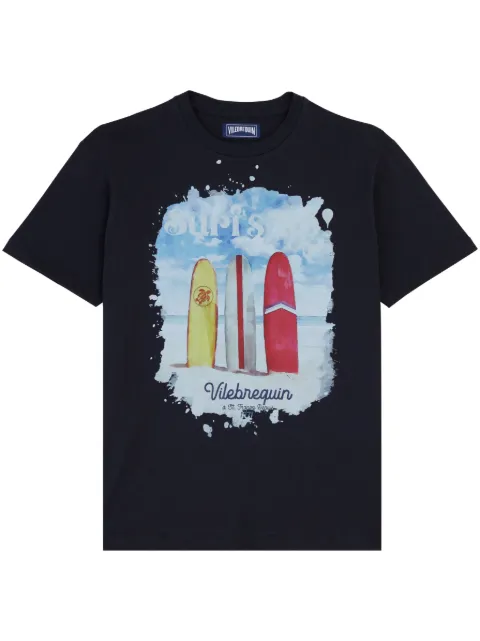 Vilebrequin graphic-print cotton T-shirt Blue PTSAP385