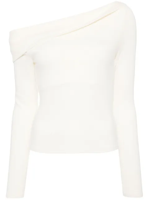Reformation Elio off-shoulder top Neutrals 1314353FDL