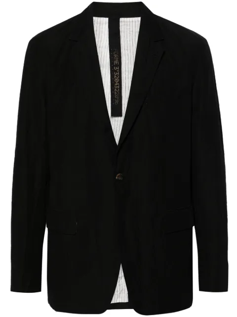 Forme D'expression 1B Lounge single-breasted blazer Black HG104FCLB