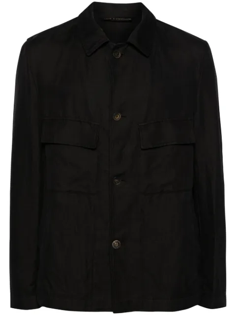 Forme D'expression Postman gabardine jacket Black UG066FTVB