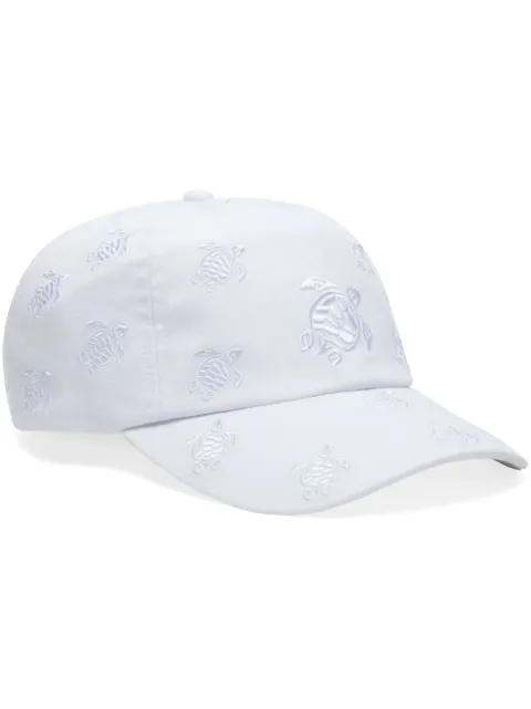 Vilebrequin turtle-embroidered cotton cap White CTLC4493