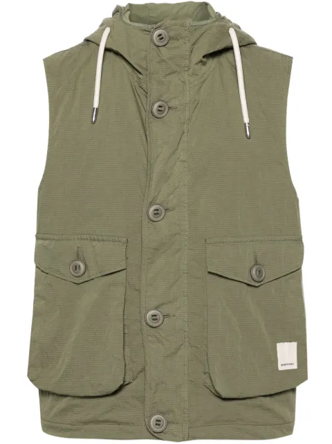 Emporio Armani hooded ripstop gilet Green 3D1B7N1K3CZ