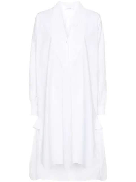 The Row Elinor cotton shirt dress Neutrals 7797W2517