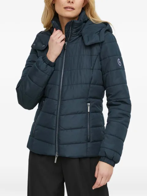 Armani Exchange hooded quilted puffer jacket Blue 8NYB12YNMAZ