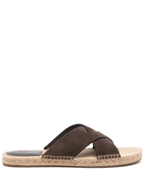 Zegna slip-on suede espadrilles Brown LHCSRA5964Z
