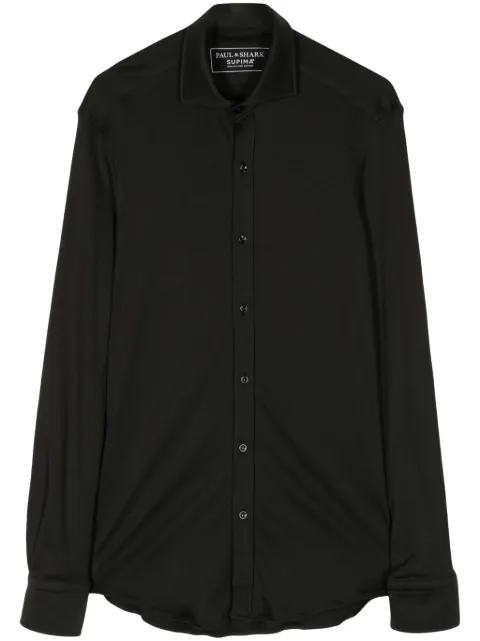 Paul & Shark long-sleeve cotton shirt Black 24413160CF