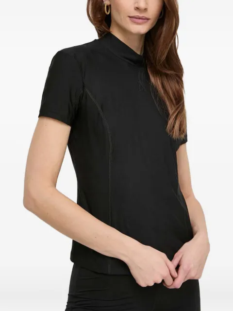 Patrizia Pepe short-sleeve high-neck T-shirt Black 8M1555J011