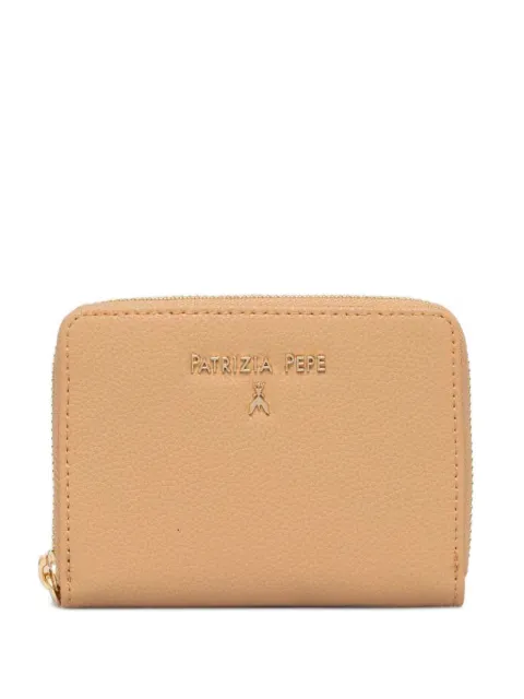 Patrizia Pepe logo-plaque wallet Neutrals CQ8512L001