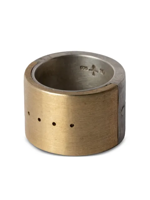 Parts of Four Sistema perforated-detail ring Gold 3013