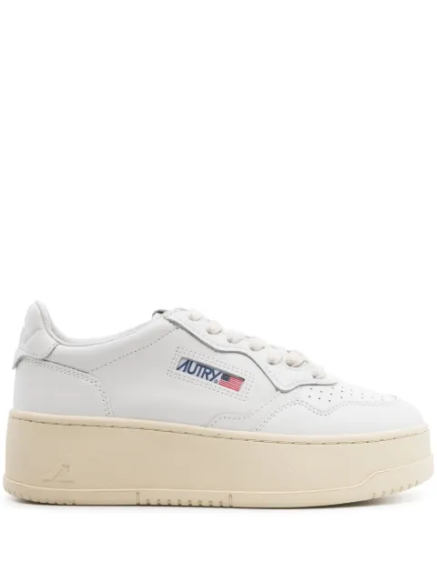 Autry Medalist platform sneakers in white leather White PTLWLL15