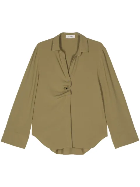 AERON Amaro georgette shirt Green AMAROGEORGETTEOLIVE