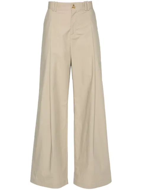 AERON Wellen poplin palazzo pants Neutrals WELLENORGANICPOPLIN