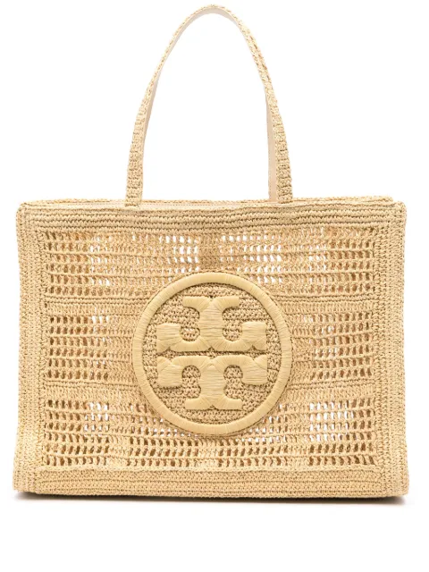 Tory Burch large Ella hand-crocheted tote Neutrals 151277
