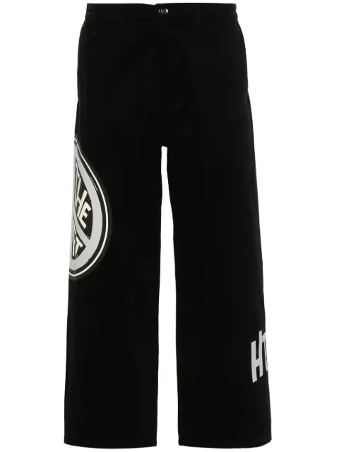 Honor The Gift peace-print straight-leg trousers Black HTG240119