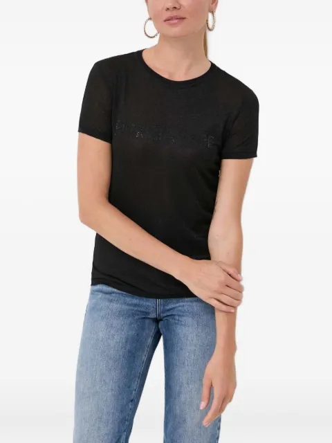 Patrizia Pepe logo-detail T-shirt Black 8K0159K128