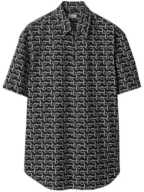 Burberry B cotton shirt Silver 8089074