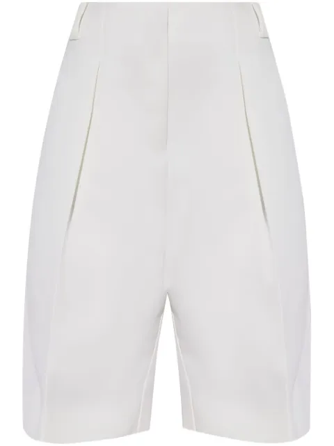 Jacquemus high-rise pleated tailored shorts White 241PA0811526100