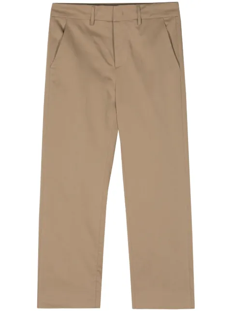DONDUP Meli satin trousers Neutrals DP575CS0122DXXX
