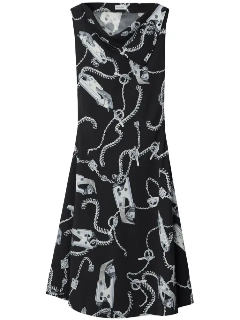 Burberry Knight Hardware flared dress Silver 8089011