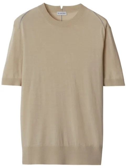 Burberry fine-knit wool top Neutrals 8088945