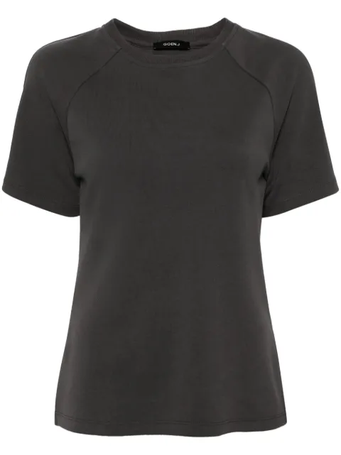 Goen.J twist-detailing cotton T-shirt Grey GNJ24SST07