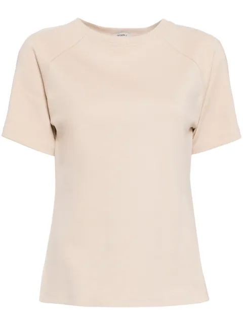 Goen.J twist-detailing cotton T-shirt Neutrals GNJ24SST07