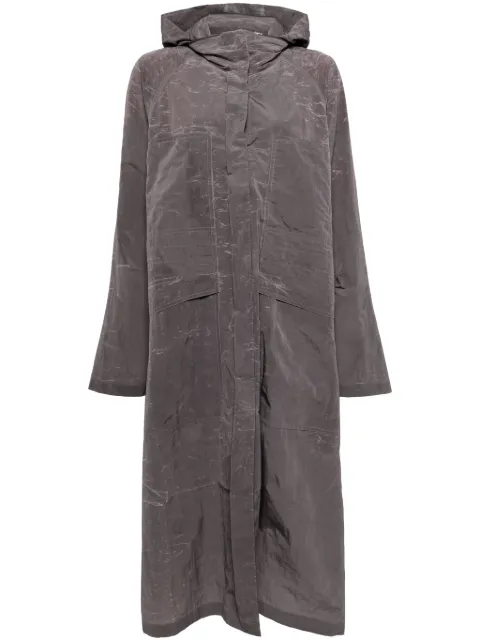 Goen.J recycled nylon hooded parka coat Grey GNJ24SSCT01