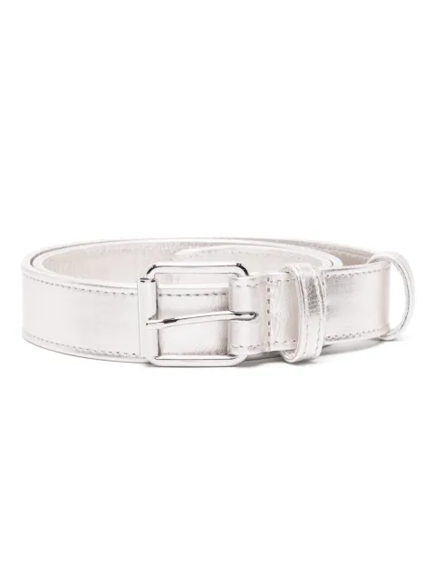 Comme Des Garçons Wallet metallic leather belt Silver SA0912GF