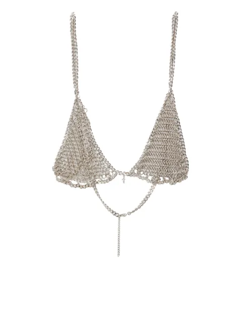 Fleur Du Mal chain bralette Silver AC01690794