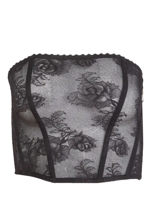 Fleur Du Mal Bouquet corset Black TP06190100