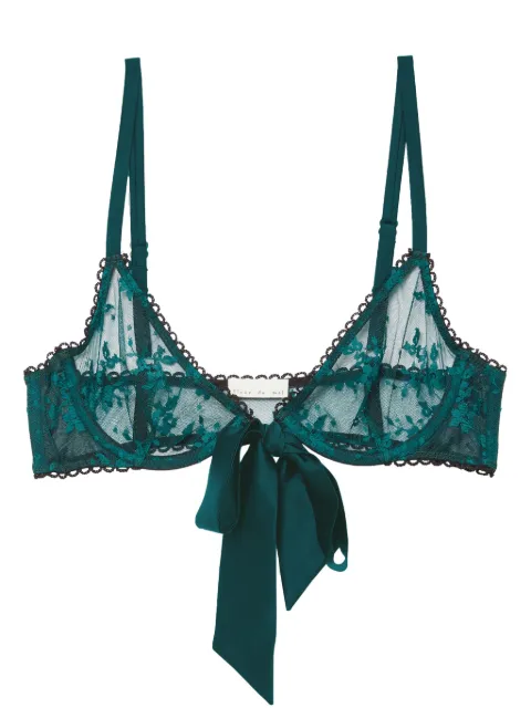 Fleur Du Mal Untie Me demi bra Green BR04260949
