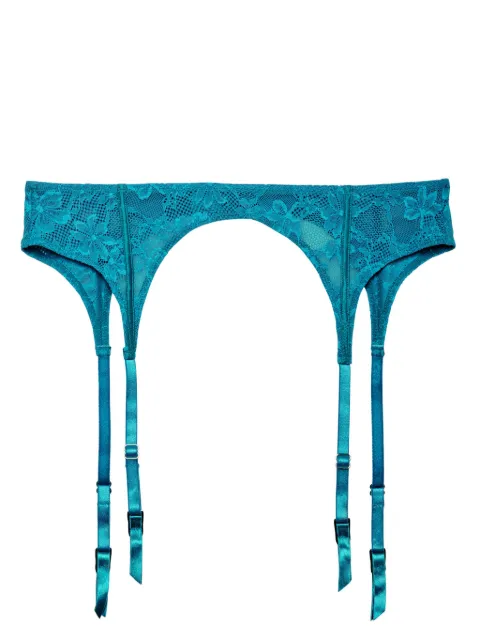 Fleur Du Mal Le Stretch lace garter belt Blue GR00760649