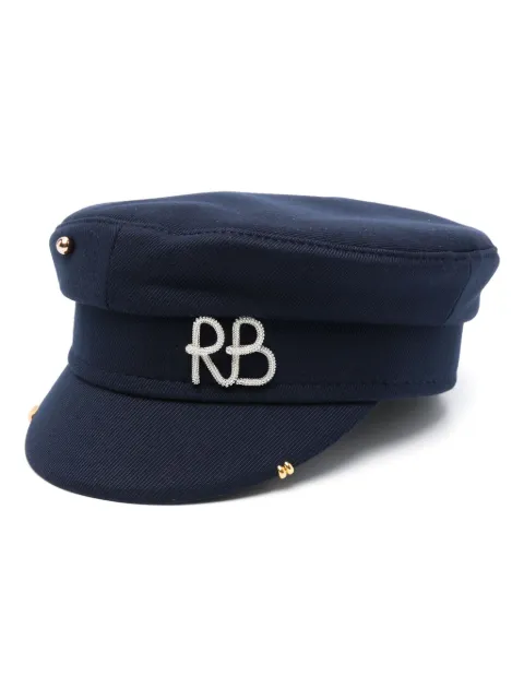 Ruslan Baginskiy cotton twill baker boy cap Blue KPC078CAPRSSIRB