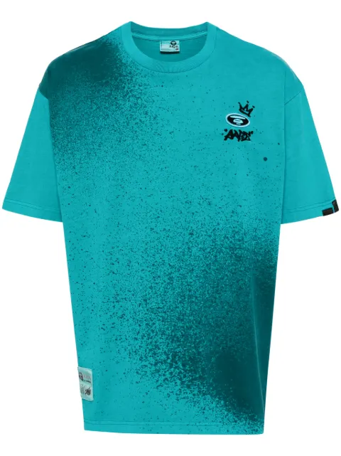 AAPE BY *A BATHING APE® Fancy cotton T-shirt Blue AAPTEM1466XXM