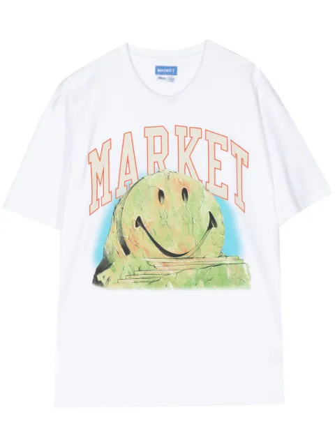 MARKET Smiley Out Of Body cotton T-shirt White 399001764