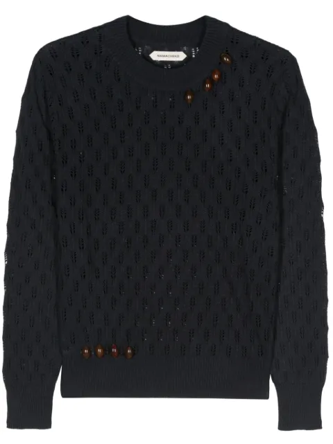 Namacheko Nissan cut-out knitted jumper Blue NS247900