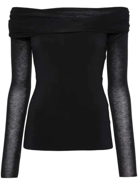 MANURÍ Amara blouse Black MRSS24BL9CH038