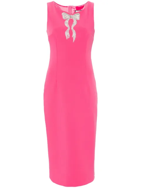 NISSA crystal-embellished crepe dress Pink RS14828