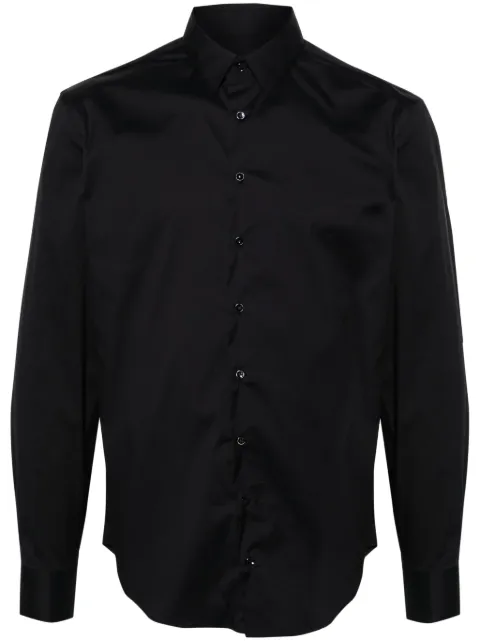 Giorgio Armani classic-collar poplin shirt Blue 8WGCCZ98TZ517