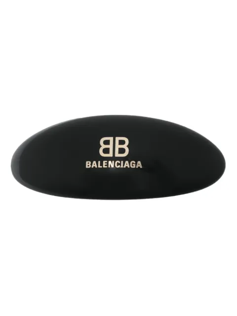 Balenciaga logo-lettering hair clip Black 765355TZ25C